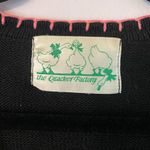 Quacker Factory The  Black Knit Flamingo Sequin Tropical Cardigan Sweater 2XL Photo 1