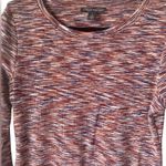 A pea in the pod ribbed stretch bodycon orange navy black cream Spacedye dress Photo 1