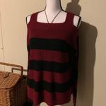Hooked Up Red Black Sweater Size M Photo 0