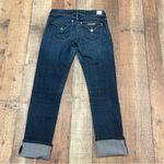 Hudson Jeans 26 Crop Ginny Straight Cuffed Dark Wash Mid Rise Stretch Denim Photo 7