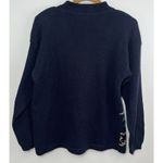 Vtg Panther Ugly Christmas Sweater Black Gold Bows Holiday Holly Medium Green Photo 1