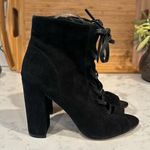 Sam Edelman  Yvie Boot Black Suede lace up sexy avant-garde night out size 7 Photo 0