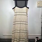 Chic Strapless Cream and Black Crochet Dress NWOT Size undefined Photo 1