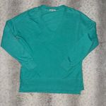 Z Supply Teal V-Neck Sweater for Women Photo 0