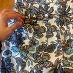 a.n.a Shorts Small High Waist Floral Cream and Blue Pockets Tie Belt Photo 6