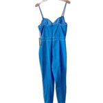 Haute Monde Women’s Sequin bustier denim bodycon jumpsuit skinny stretch size M. Photo 5