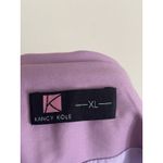 Kancy Kole Womens XL All Over Sequin Blazer Jacket Purple Holiday Party Photo 2