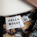 Hello Molly  Black Floral Surplice Midi Dress babydoll lightweight 4 Photo 4