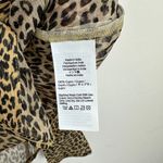 J.Crew Sheer Leopard Print Shirt Crinkle Chiffon Cupro Button Up Brown US 00 NWT Photo 7