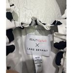 Lane Bryant Beauticurve x Dress Black/White Polka Dot Ruffle Maxi Stretch Photo 4