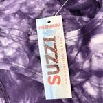 NEW Suzzi Womens S Tank Top Bohemian Tie Dye Purple White Fringe Summer Photo 6