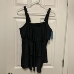 Younique Black Tiered Ruffle Tankini Size 16W Photo 1
