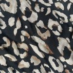 H&M  Leopard Print Short Sleeve Simple Wrap Mini Dress Large Photo 7