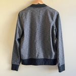 Athleta  Bombtastic Charcoal Gray Bomber Full Zip Jacket Womens Size S‎ Athletic Photo 6