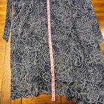 Motherhood Maternity  Navy Blue Chiffon Maxi Dress V Neck Size Medium Photo 7