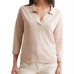 Gerard Darel  Lealine Linen Polo Sweater Size M Photo 0