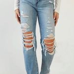 Pistola Presley Destroyed High Waist Relaxed Jeans Photo 3
