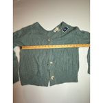 Jessica Simpson  Womens Medium Cardigan Sweater Knit‎ Button Front Blue Photo 2