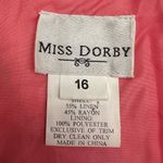 🌸3 for $20🌸 Miss Dorby Linen Blend Halter Maxi Dress Sz 16 Floral Beaded Y2K Vtg Pink Photo 2