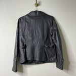 a.n.a . Dark Brown 100% Leather Coat Large Photo 3