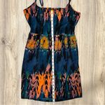 Hurley Hazel Dress Abstract Print Mini Wrap Sleeveless Cami Sundress Size L Photo 6