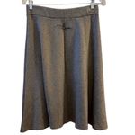 Desigual Women's Floral Embroidered Embellished Flare Skirt Purple Black Size L Photo 6