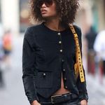 Free People  Becky Jacket Black S Photo 2