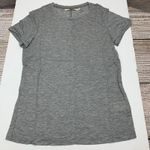 J Brand Women XS Gray Knit Tunic Top Short Sleeve Made in USA Photo 0