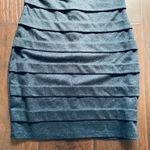 Forever 21 Y2K Western Blue Jean Denim-Like Bodycon Strapless Mini Dress |Size S Photo 2