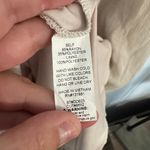 Naif Half Sleeve Gauzy Boho Mini Dress Women's Size Medium Light Beige Crinkle Photo 5