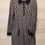 {L} Missoni For Target Polo Sweater Dress Black Size L Photo 0