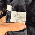 London Fog Vintage Leather Cinched Waist Coat in Black Size Extra Large Photo 5