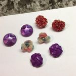 Dress Up Lot Of 4 Vintage - Modern Clip-on Clip On Screw On Costume Earrings Mix  Photo 1