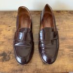 Madewell Patent Leather Loafers Womens Size 9.5 Dark Brown Slip On Shoes Photo 1