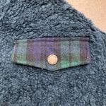 Pendleton Deep Pile Soft Sherpa Jacket Medium Blue Green Night Watch Pla… Photo 3