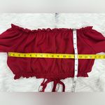 SheIn Burgundy Blouse Size M Photo 2