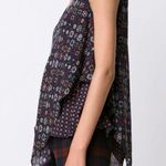 Derek Lam 10 Crosby Bandana Print Sleeveless Silk Blouse Blue Size 2 Photo 2