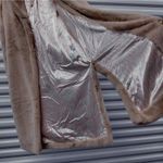 Juicy Couture  Women’s Medium Dusty Pink Teddy Trench Faux Fur Coat Long Plush Photo 10