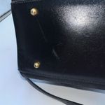 Prima by Phillippe Vintage Black Canvas and Leather Pull String Bucket Bag Photo 6