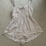 Trixxi Black and White Polka Dot Romper Photo 2