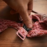 Triangl  Maia Crochet Scoop Bikini Top Alina Cheekiest Bikini Bottom Set Pink Medium Photo 5