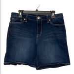 Seven7  Bermuda Dark Denim Blue Jean Shorts Weekend Short Size 10 EUC #4238 Photo 0