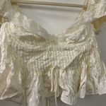 For Love & Lemons Cream Opal Lace Blouse Photo 5