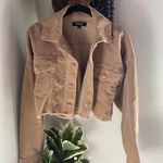 Black Label Oversized Corduroy Cropped Jacket Photo 0