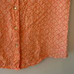 Wrangler  Pink Orange Sleeveless Pearl Snap Shirt Western Women's size Large Photo 3