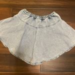 Aerie  Denim Ruffle Skirt Small Women’s Photo 2