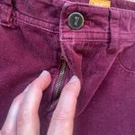 Pilcro and the Letterpress  Women's Burgundy Serif Fit Corduroy Jeans Size 27 Photo 4