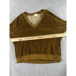 Project Social T Women Velour V neck Sweatshirt Large Long Sleeve Steampunk Whimsigoth Y2K USA Photo 3