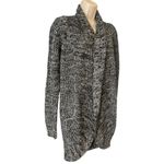 Long Sleeve Open Cardigan Gray Black Womens Size Small Photo 1