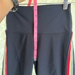 Spiritual Gangster  Black Leggings with Red yellow green Rasta Stripes small euc Photo 9